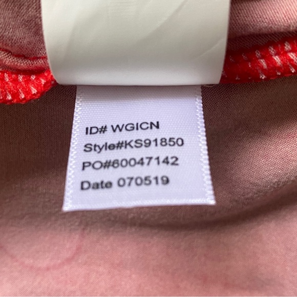 Kate Spade Long Sleeve Polka Dot Hot Pink Red Henley Pajama Set - Picture 10 of 11